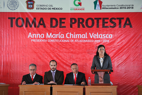 Anna María Chimal Velasco nueva alcaldesa de Atlacomulco