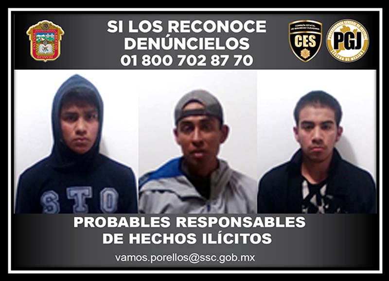 Atrapan presuntos ladrones en Circuito Exterior Mexiquense
