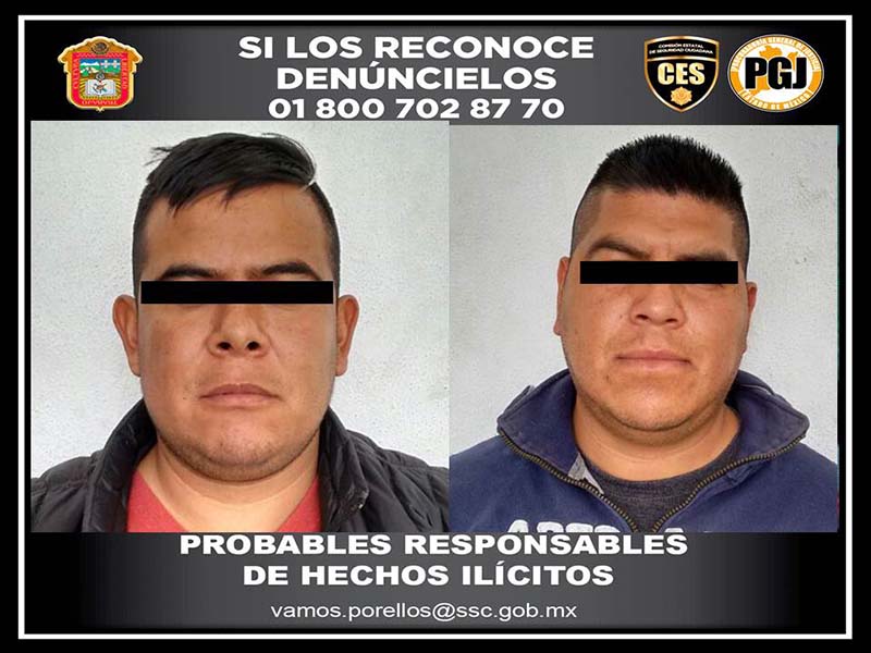 Merodeaban armados fuera de banco en Metepec; fueron detenidos