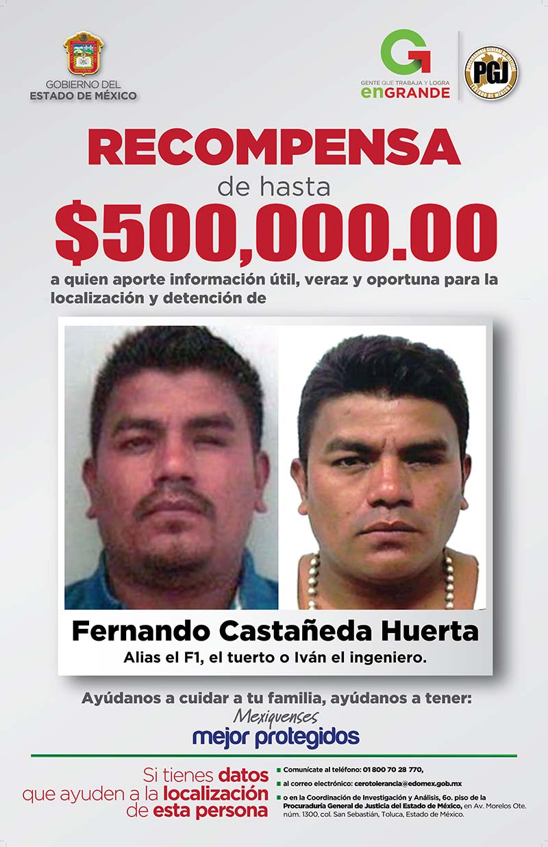 Ofrecen medio millón de recompensa por El Ingeniero