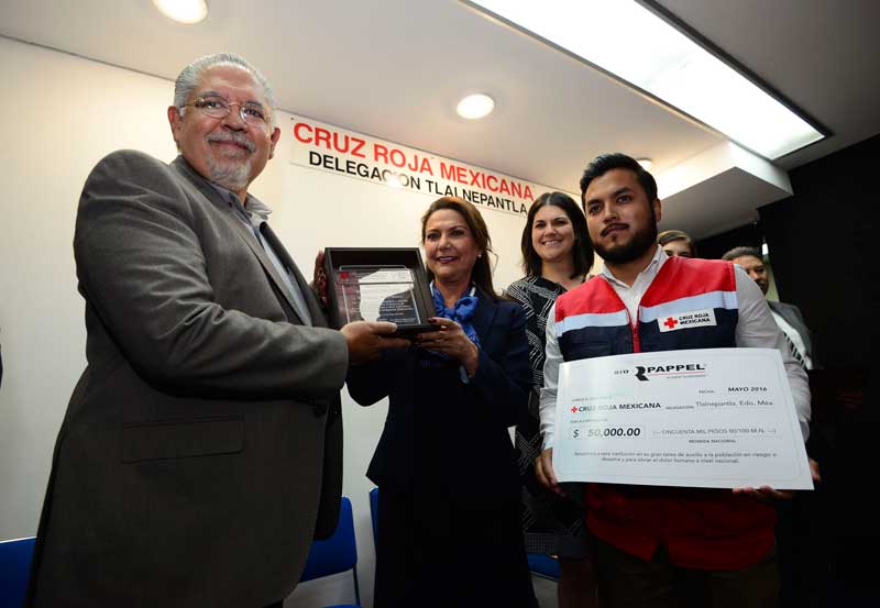 Fundación Biopapel entrega donativo a Cruz Roja del Estado de México
