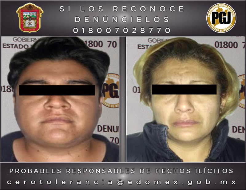 Vinculan a proceso penal a pareja de presuntos secuestradores de Chalco
