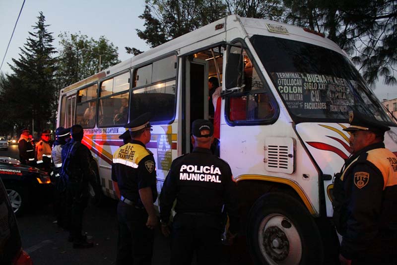 Rinden frutos los operativos de seguridad en Metepec