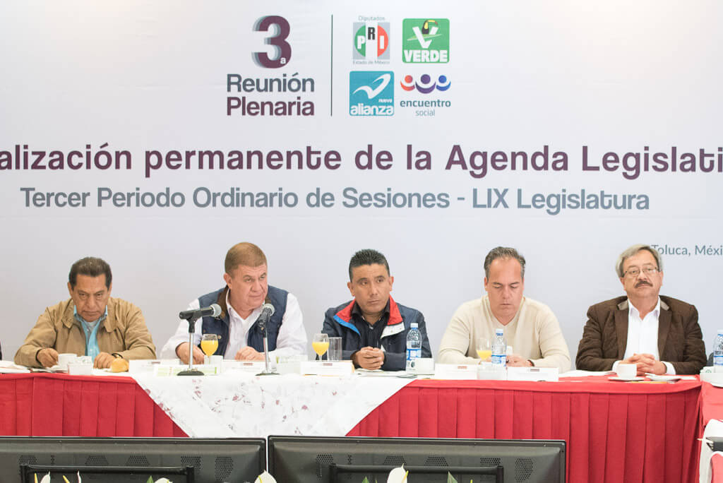 Actualizan agenda legislativa PRI, Encentro Social, Verde y Nueva Alianza