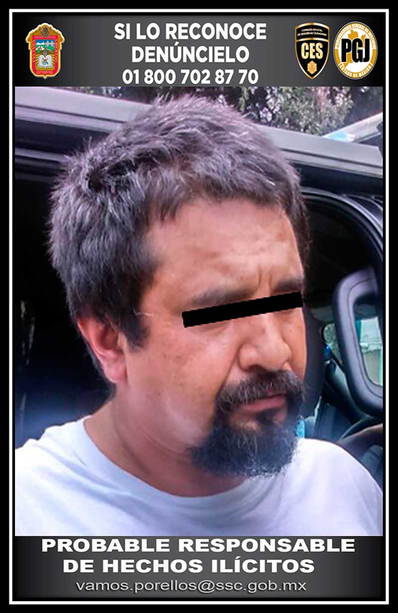 Captura CESC presunto ladrón en tienda departamental de Metepec