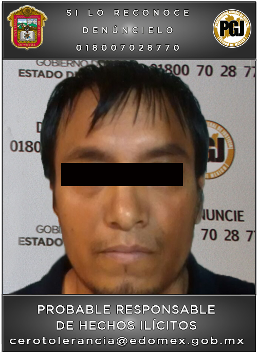 Captura PGJEM en Naucalpan a presunto violador