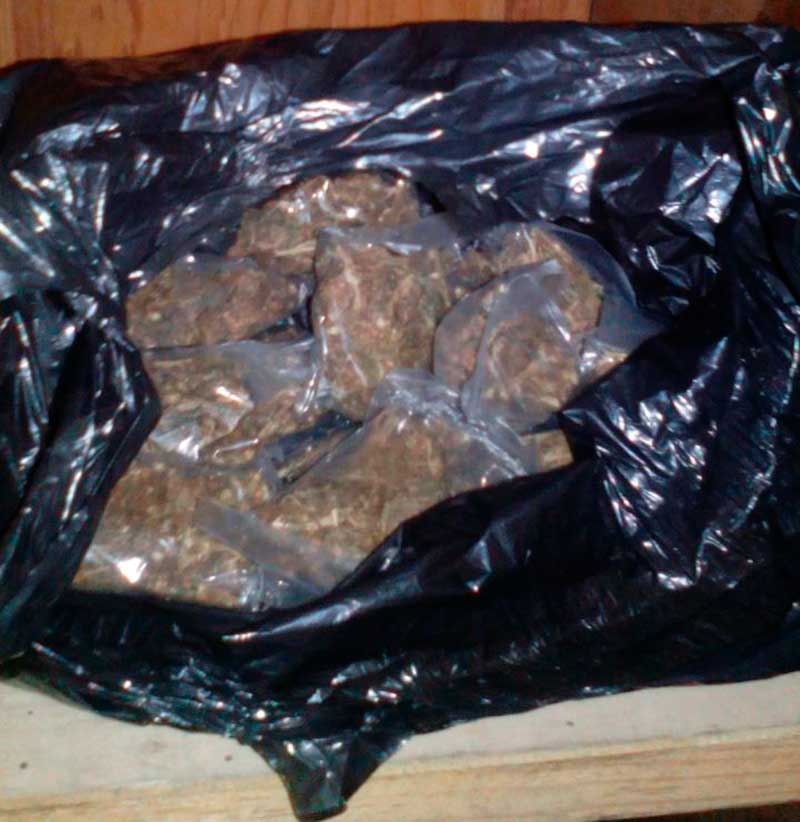 Localizan 12 bolsas con marihuana al catear inmueble en Nezahualcóyotl