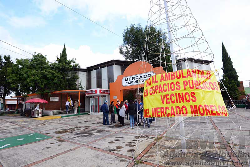 Rechazan en la colonia Morelos recibir a ambulantes de Antorcha Campesina