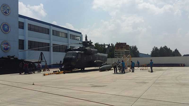 Avión tipo Hércoles y helicópteros llegan a Ecatepec