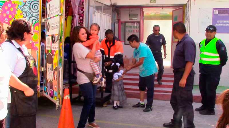 Simulacro de incendio se volvió realidad en jardín de niños de Nezahualcóyotl