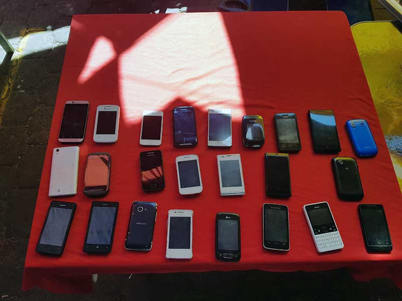Recuperan 170 teléfonos celulares presuntamente robados
