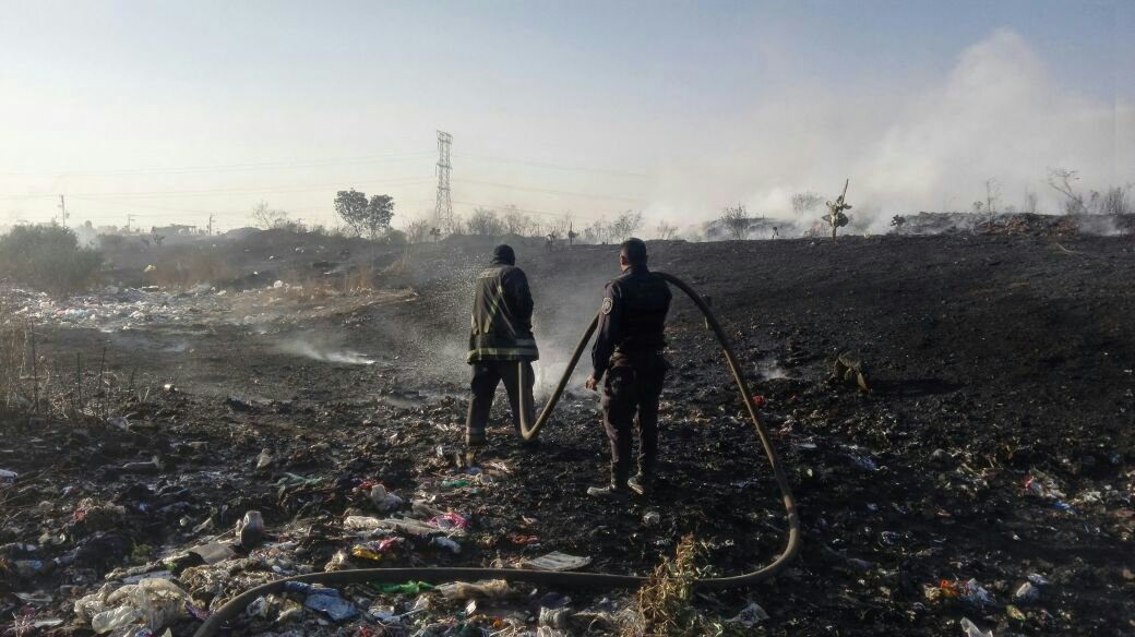 Se incendia por segunda ocasión ex tiradero de Chimalhuacán