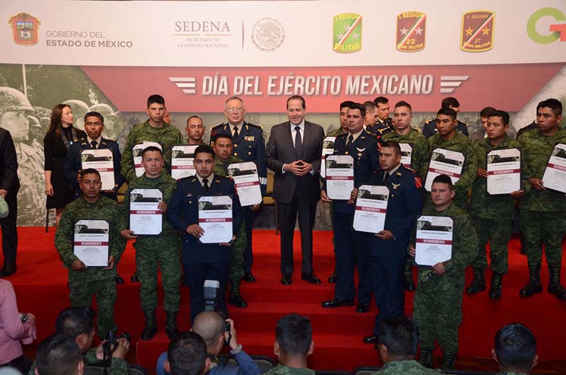 Reconoce el Gobierno del Estado de México al Ejército Mexicano