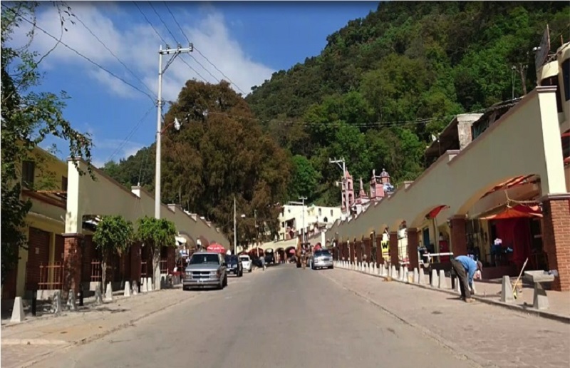 Moderniza GEM imagen urbana del santuario de Chalma en Ocuilan