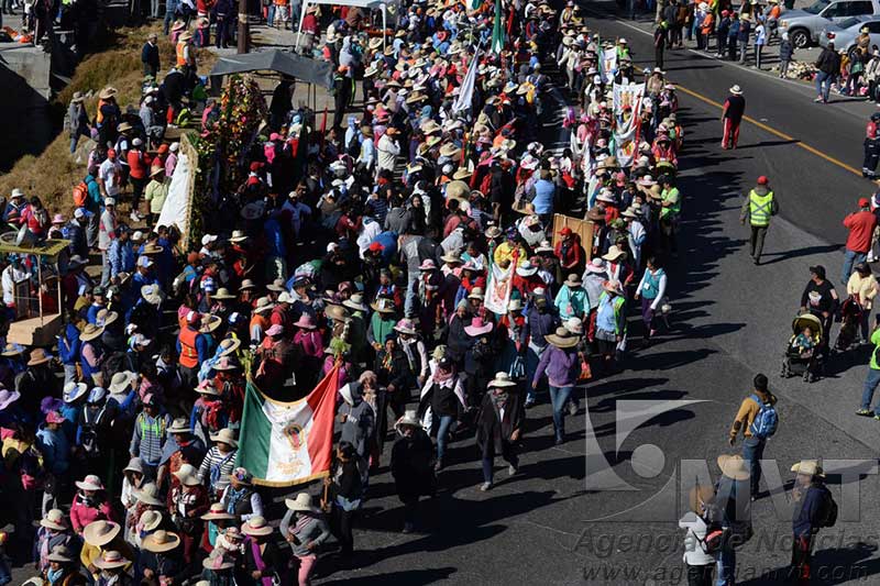 Llegaron los peregrinos mexiquenses a la Basílica de Guadalupe