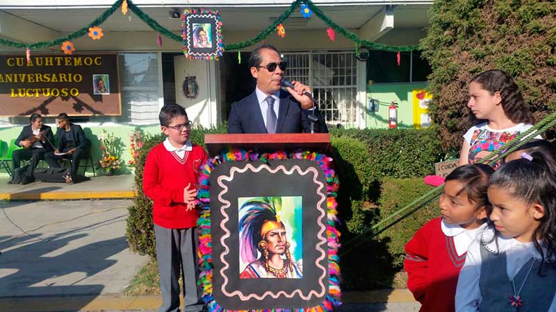 Recuerdan en Metepec aniversario luctuoso de Cuauhtémoc