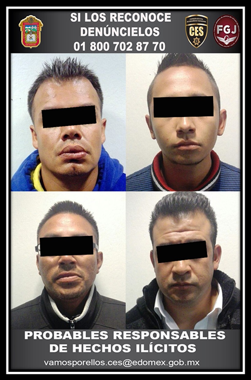 Elementos de la CES detienen a cuatro presuntos secuestradores