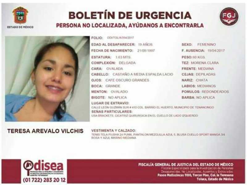 Buscan estudiante de la UAEM desaparecida en Tenancingo