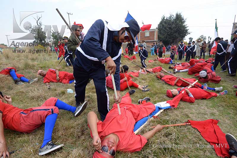 Revive Calimaya la batalla del 5 de Mayo