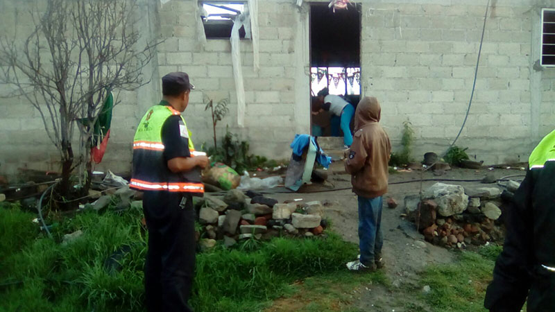 Tornado sorprende zona norte de Toluca