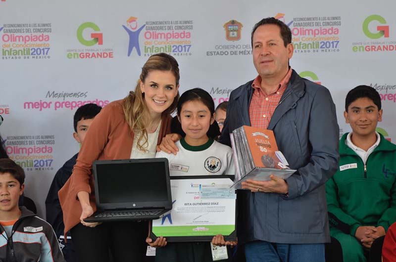 Entregó Ávila Villegas reconocimientos a 81 ganadores de la Olimpiada del Conocimiento Infantil 2017