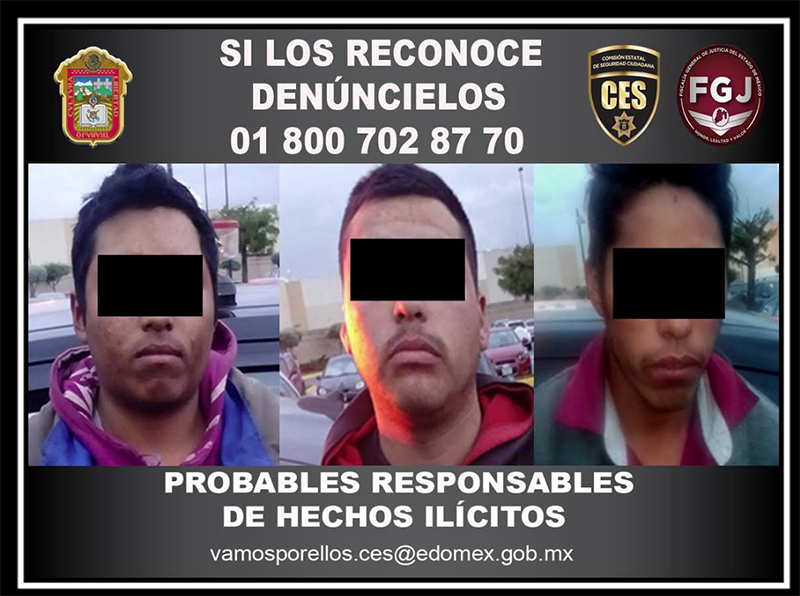 Detiene CES a tres sujetos por robo de motocicletas en Lerma