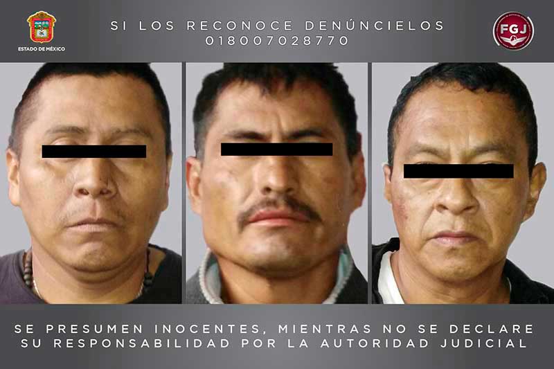 Capturan en Aculco, Edomex, a tres acusados de robo de vehículo con violencia