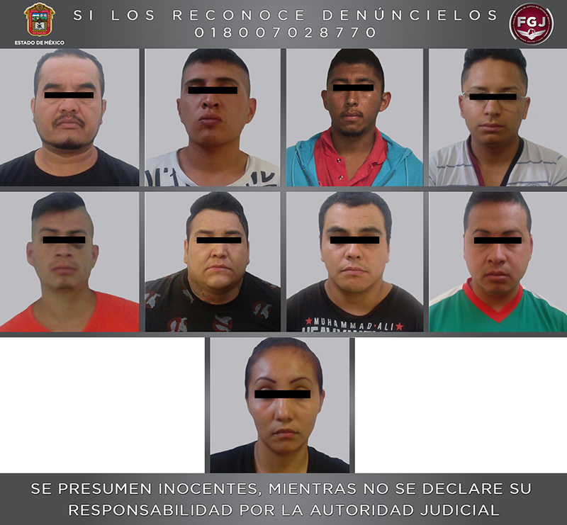 Detiene Fiscalía mexiquense a nueve presuntos secuestradores
