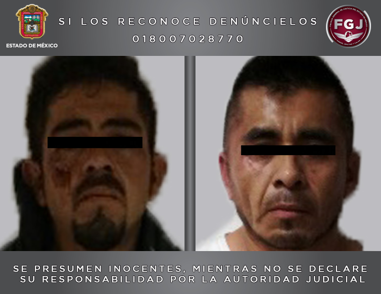 Vinculan a proceso a dos presuntos asaltantes detenidos en Toluca