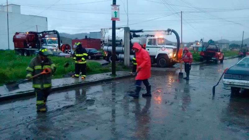 Atiende Toluca contingencia por intensa lluvia