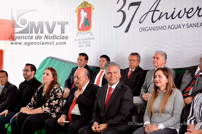 Celebra Agua y Saneamiento de Toluca 37 años de labores