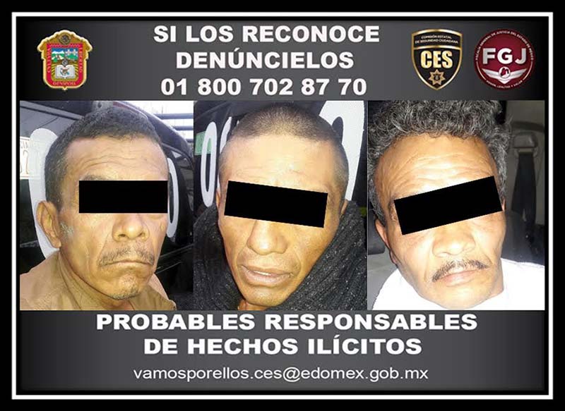 Detiene CES a cinco personas por presunto delito contra la salud en Chimalhuacán