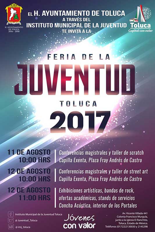 Vivirá Toluca la Feria de la Juventud 2017