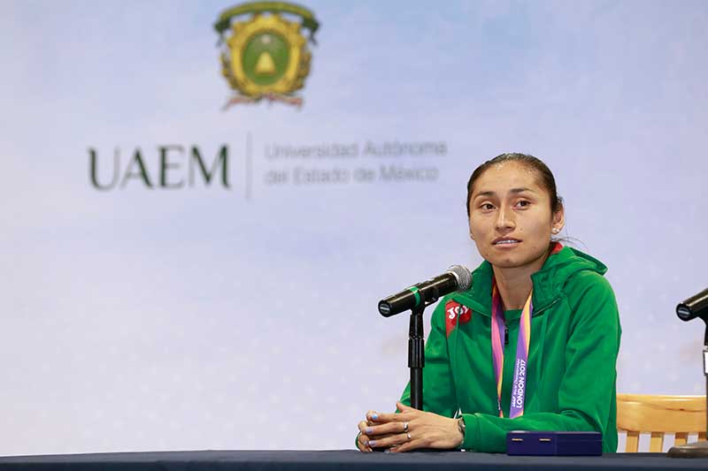 Guadalupe González, segundo lugar del Mundial de Atletismo, agradece apoyo de UAEM