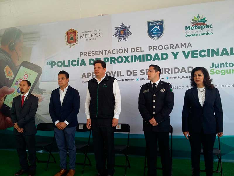 Moderniza Metepec esquemas de seguridad pública
