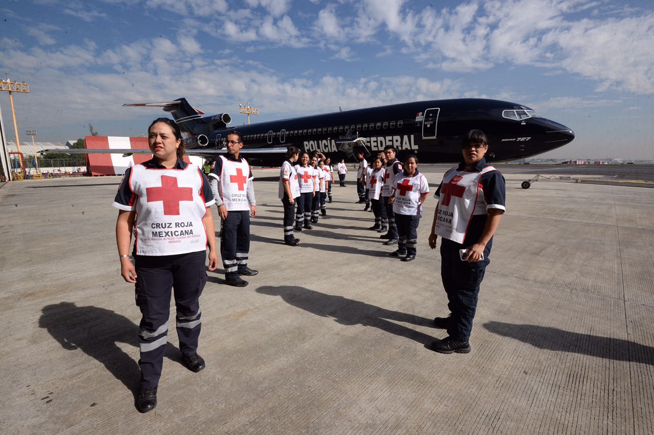 Personal de Cruz Roja Estado de México viaja a Oaxaca en apoyo de damnificados por sismos