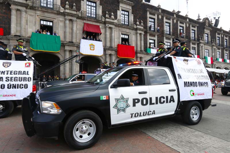 Afina Policía de Toluca operativo especial para las Fiestas Patrias 2017