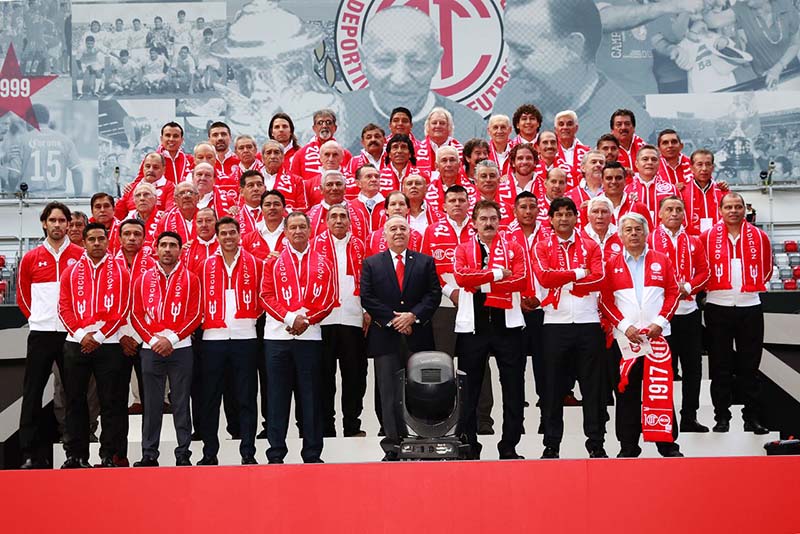 Celebraron los 100 años del Club Deportivo Toluca con gran espectáculo en el Nemesio Diez