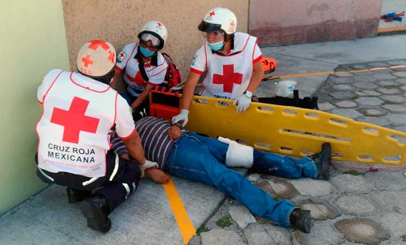 Evaluó Cruz Roja conocimientos prehospitalarios a 250 paramédicos de 14 delegaciones en Edomex