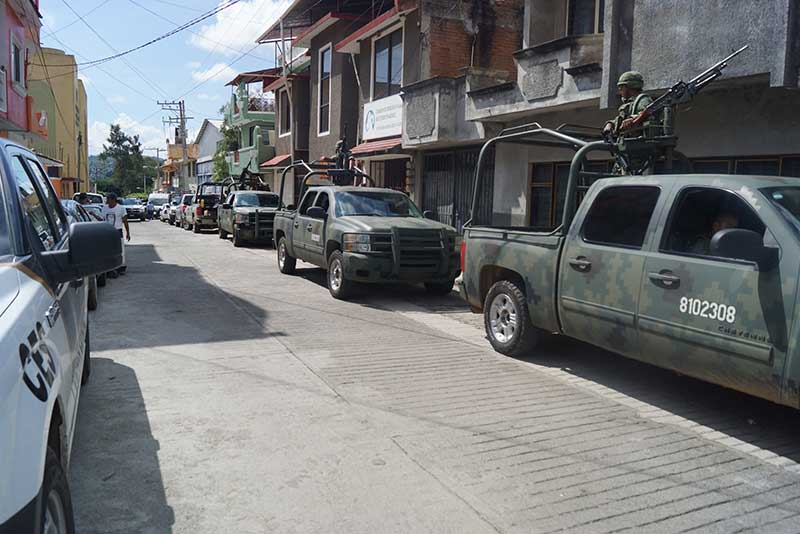 Movilizan fuerzas estatales y federales para retomar el orden en el sur mexiquense
