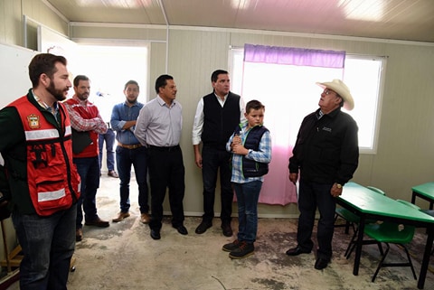 Inicia reconstrucción en planteles dañados por el temblor en el Estado de México