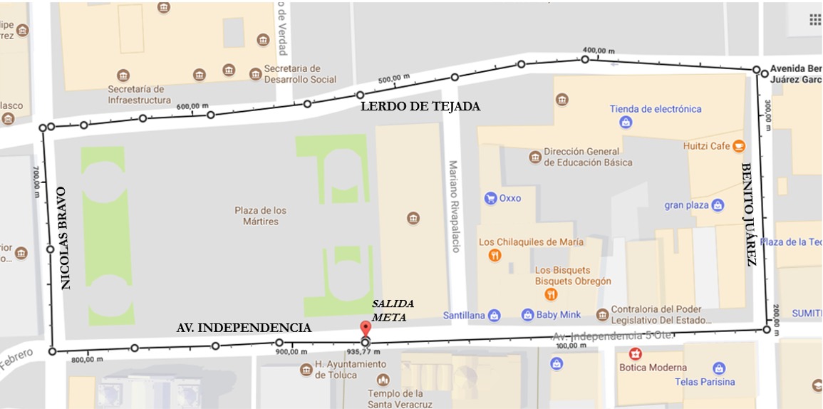 Informa Toluca cierre parcial de calles por Primera Vuelta de la Revolución Mexicana   