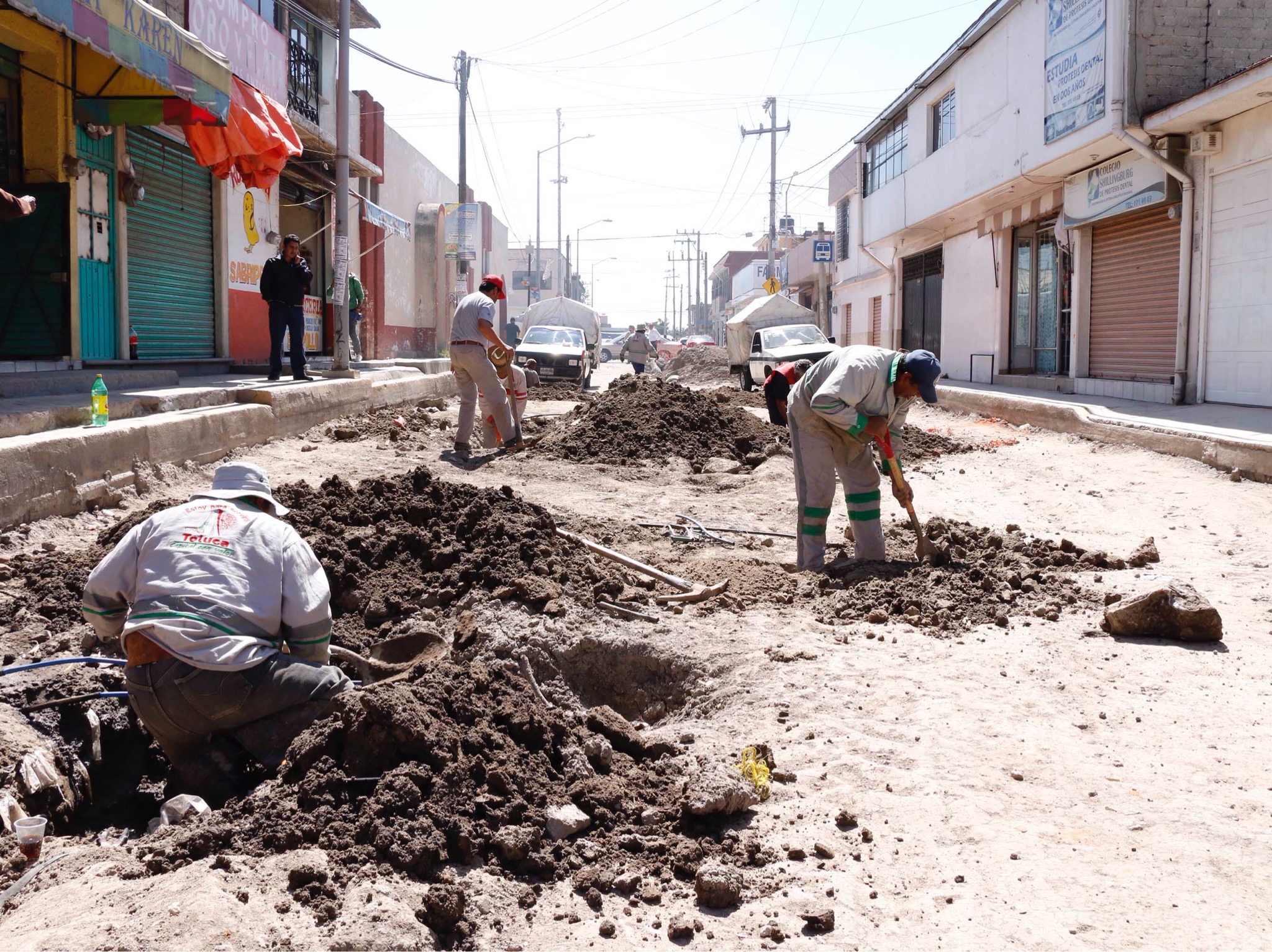Intensifican trabajos de obra hidrosanitaria en San Mateo Otzacatipan