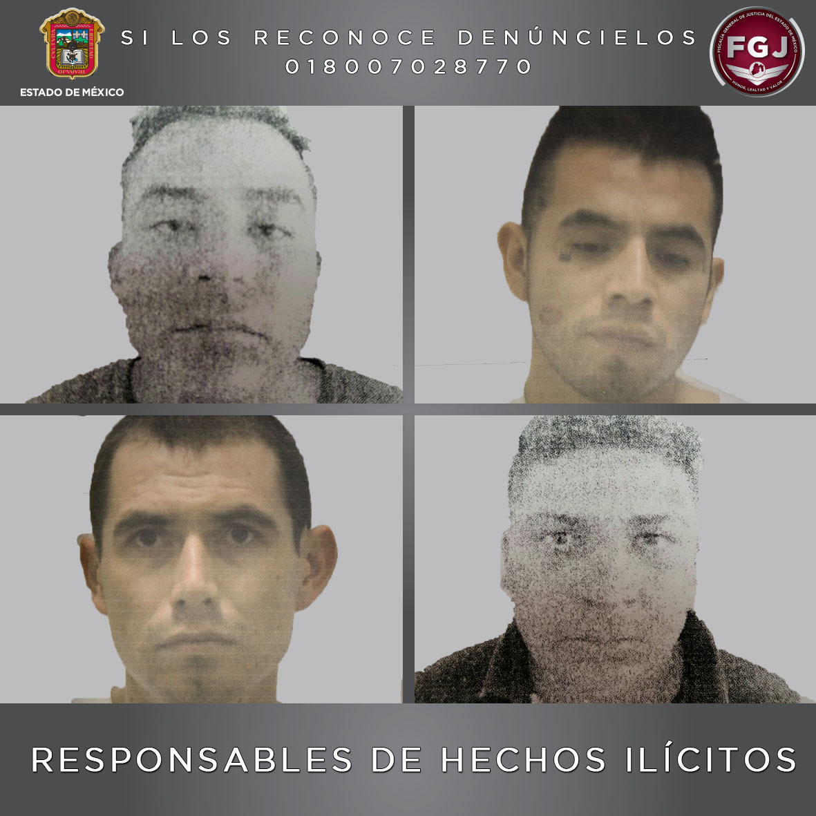 Sentencian a más de 21 años de prisión a cuatro sujetos por el delito de robo de vehículo en Ecatepec
