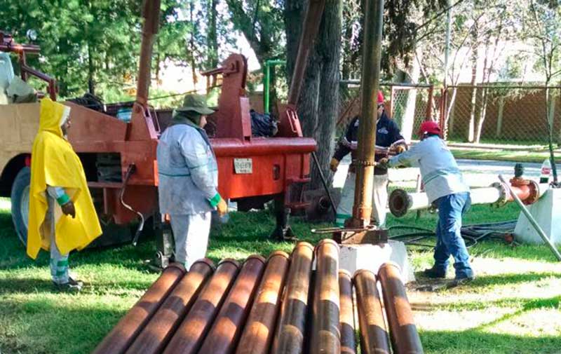 Restablecen abasto de agua en cuatro colonias de Toluca
