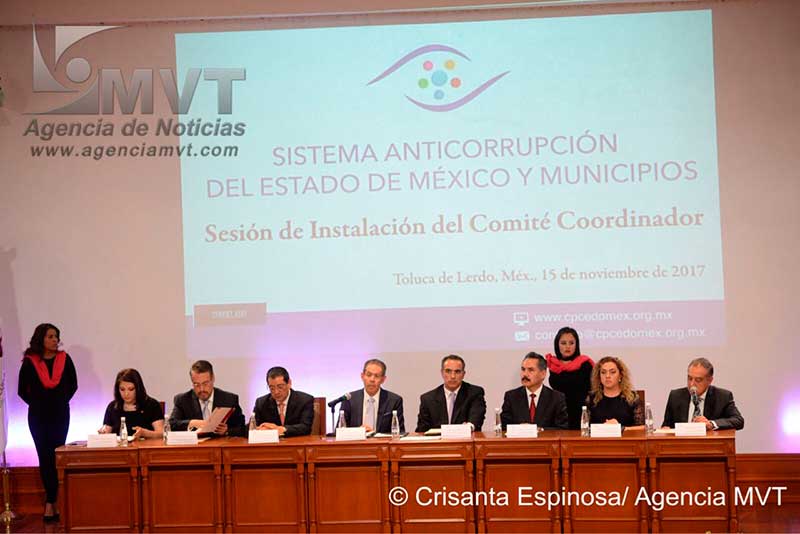 Instalan Comité Coordinador del Sistema Anticorrupción del Estado de México y Municipios