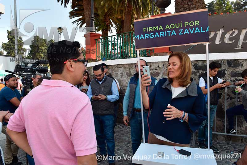 Solo le pido a la gente su firma, del voto ya los convenceré: Margarita Zavala