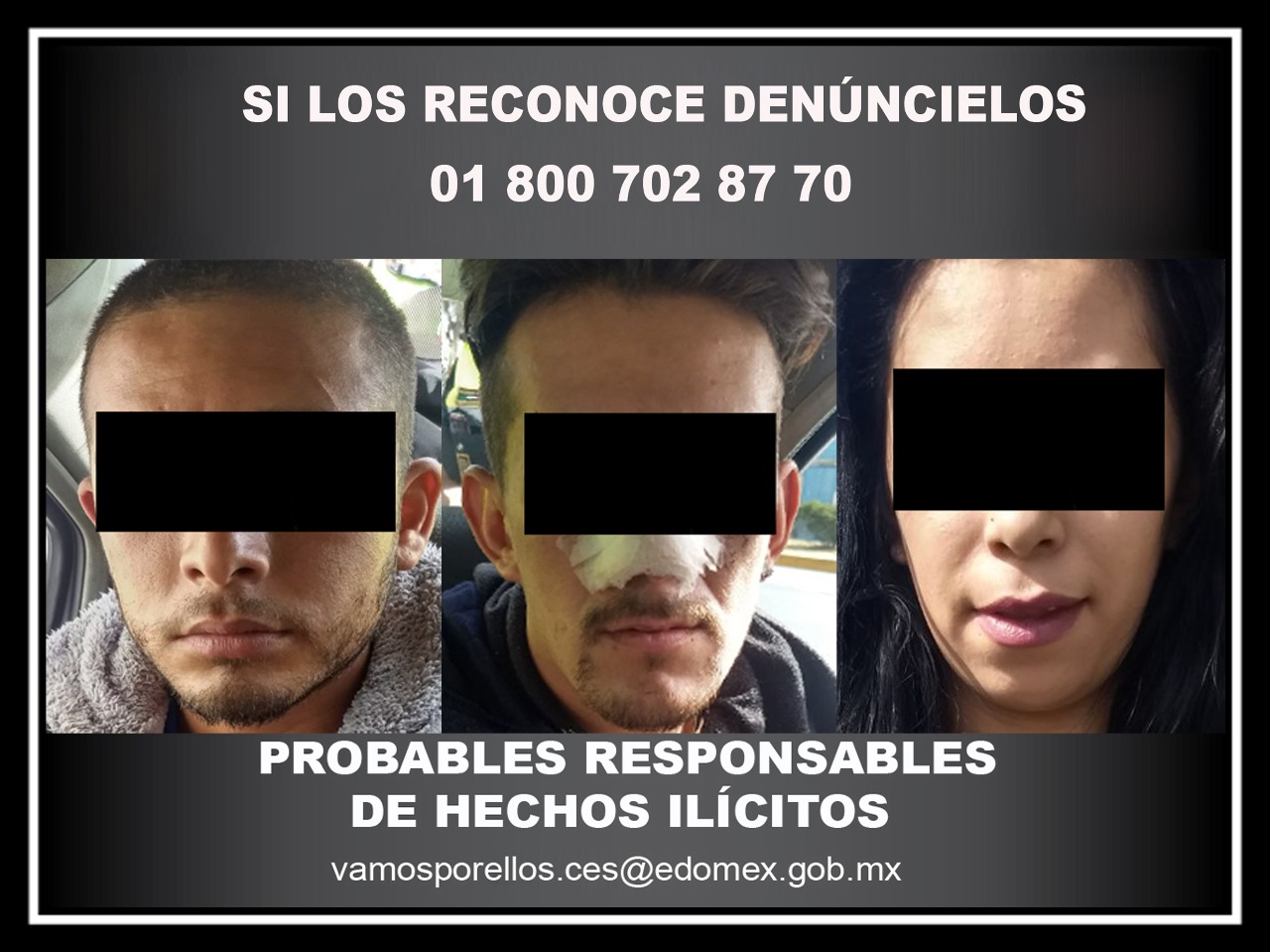 Captura SSEM a tres personas en posesión de arma prohibida