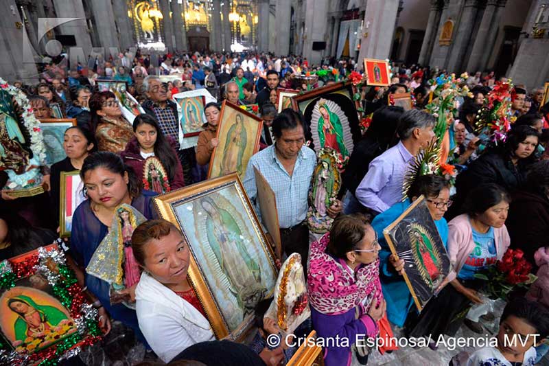 Desborda el fervor guadalupano la Catedral de Toluca