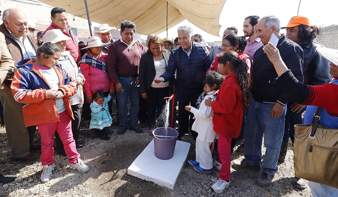 En San Andrés Cuexcontitlán estrenan ampliación de red de agua potable